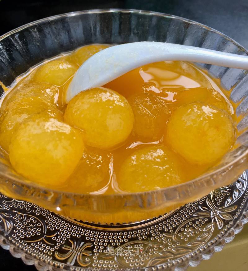 "home Cooking" Winter Melon Balls with Orange Juice recipe