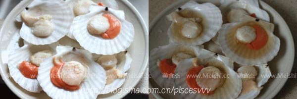 Baked Scallops with Potatoes and Cheese recipe