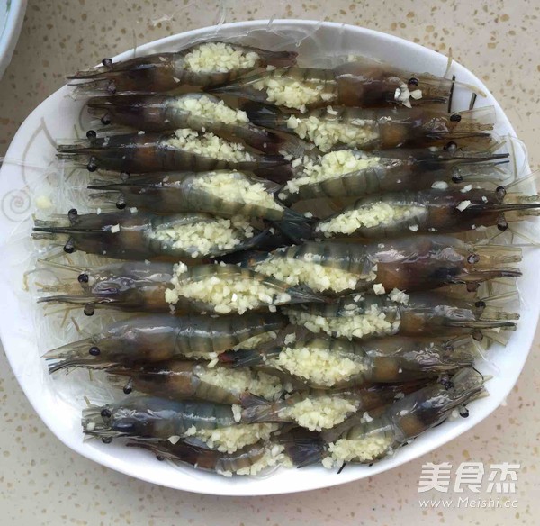 Steamed Shrimp with Garlic Vermicelli recipe