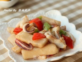 Squid Fried Rice Cake recipe