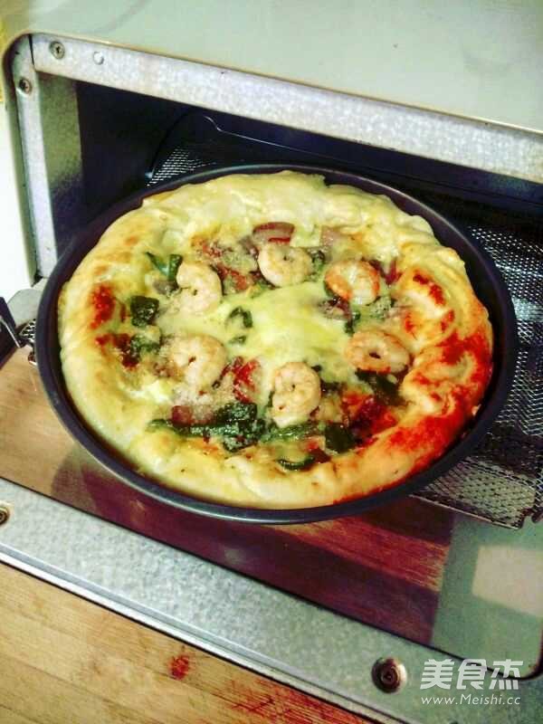 Shrimp and Potato Side Pizza recipe