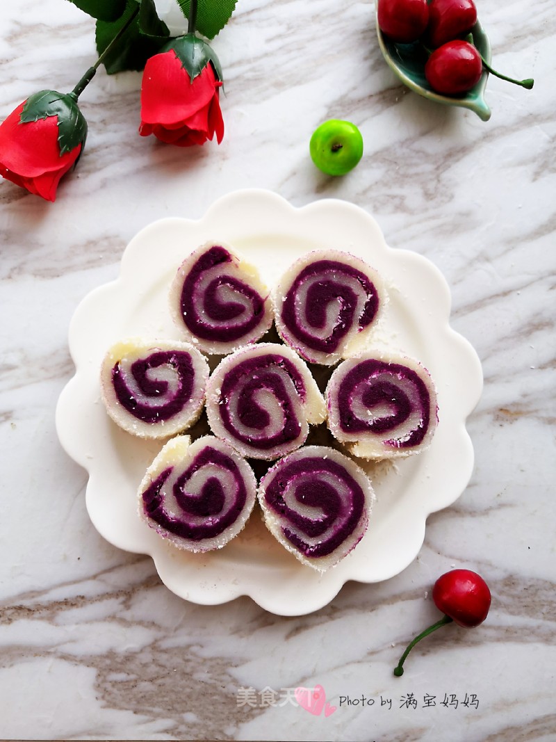 Coconut and Purple Sweet Potato Roll recipe