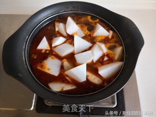 Beef Tendon Stewed with White Radish recipe