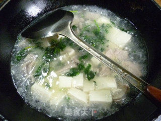 Vegetable Core Dried Tofu Pork Belly Soup recipe