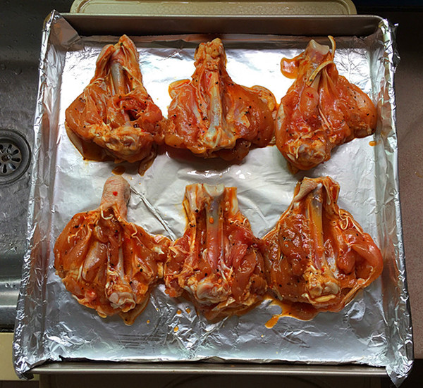 Roasted Chicken Drumsticks in Red Oil recipe