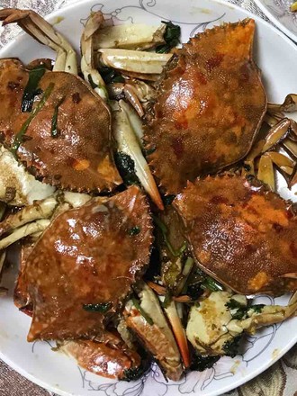 Stir-fried Flower Crab Soy Sauce and Oyster Sauce Love Each Other