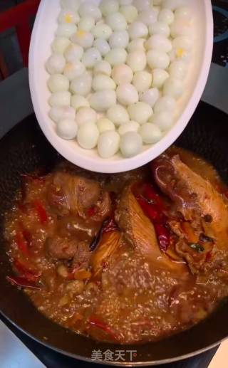 Stewed Quail Eggs with Heart-protecting Meat recipe