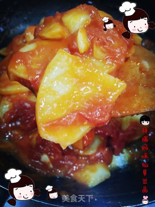 Xiancaoge Private Kitchen (pregnancy Mommy)-soft Waxy Sweet and Sour (tomato Stuffy Potatoes) recipe