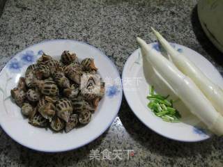 Stir-fried Snails with Rice White recipe