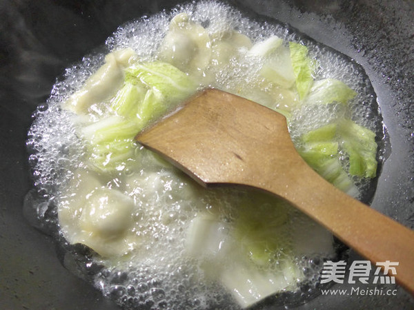 Boiled Dumplings with Cabbage Noodles recipe