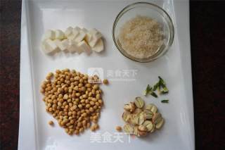 Yam Lotus Seed Soy Milk recipe