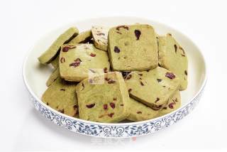Matcha Cranberry Cookies recipe