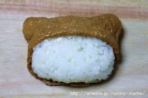 Rilakkuma Tofu Skin Sushi (2 Types) recipe