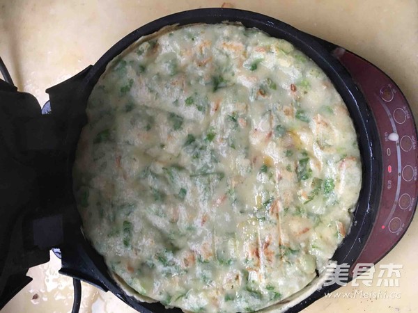 Vegetable Shrimp Egg Pancake recipe