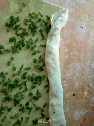 Fruit and Vegetable Hot Noodle Cake ~ Spinach and Green Onion Cake recipe