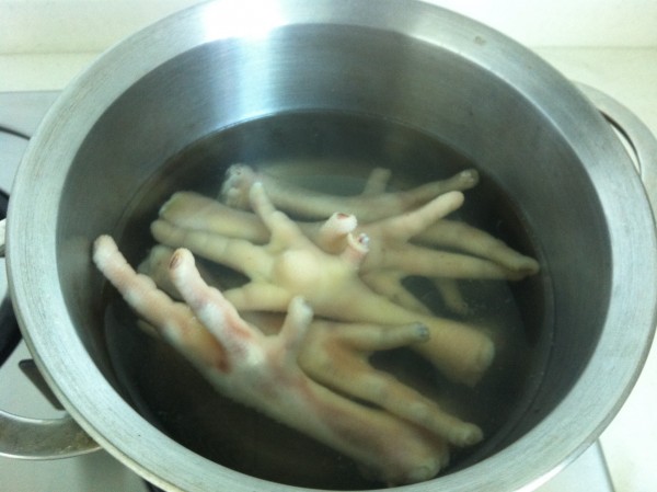 Marinated Chicken Feet with Pickled Peppers recipe