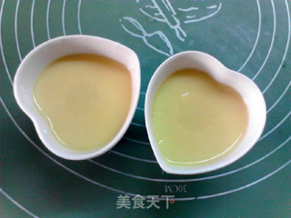 Steamed Custard with Japanese Salad Sauce recipe