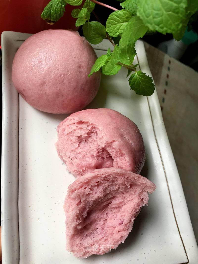 Purple Sweet Potato Milk Mantou recipe