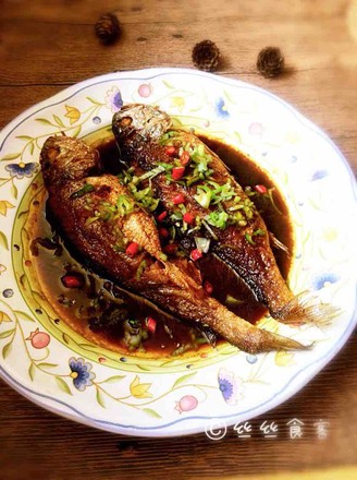 Homemade Roasted Yellow Croaker (fried Fish Intact and Not Broken) recipe