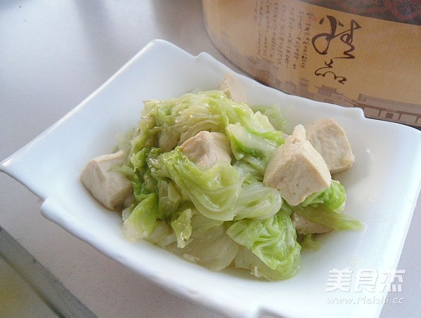 Braised Tofu with Cabbage Leaves recipe