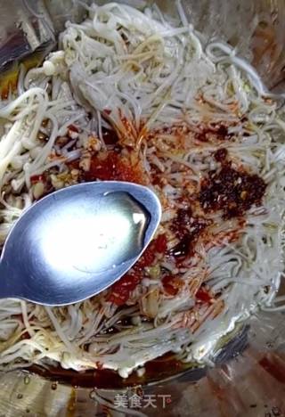 Spicy Enoki Mushroom recipe