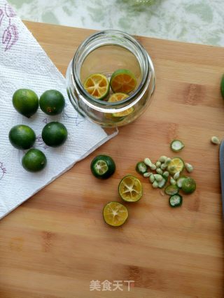 Candied Green Kumquat recipe