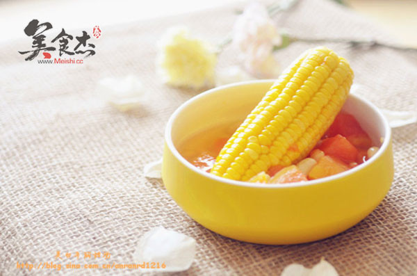 Papaya and Corn Sweet Soup recipe