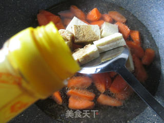 Frozen Tofu and Roasted Carrots recipe
