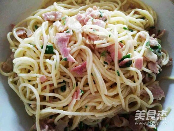 Bacon Cheese Spaghetti recipe