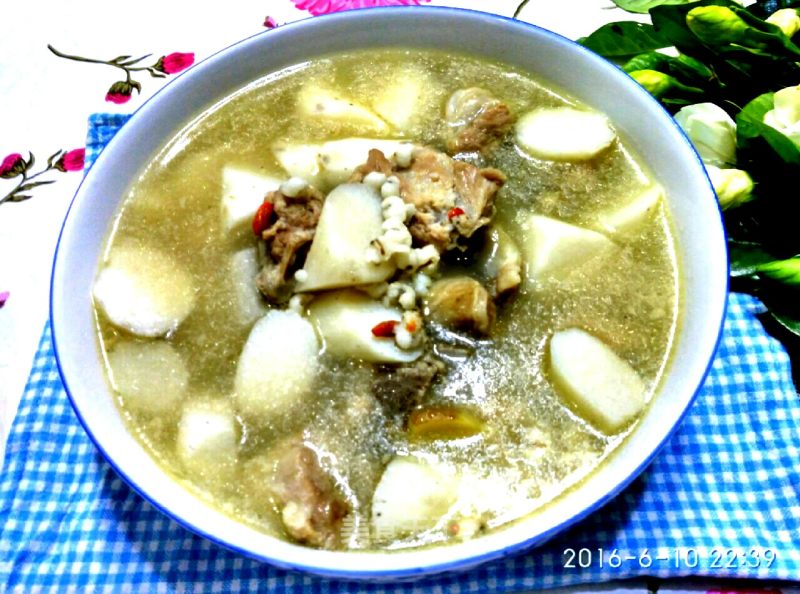 Yam Coix Rib Soup recipe