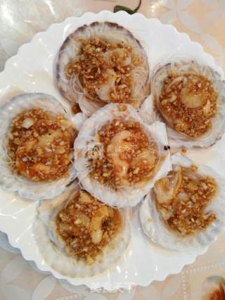Steamed Scallops with Garlic Vermicelli recipe
