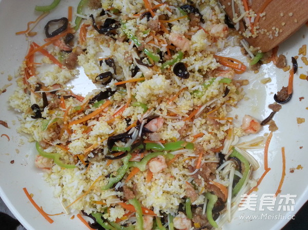 Fried Rice with Orange Fragrant Shrimp recipe