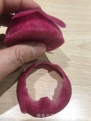 Teach You How to Carve Radish Flowers (straight Rose recipe