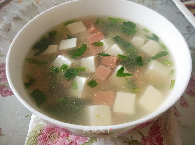 Green Vegetable Tofu Soup recipe