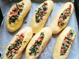 Scallion Ham Bread recipe
