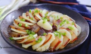 Steamed Potatoes with Bacon recipe