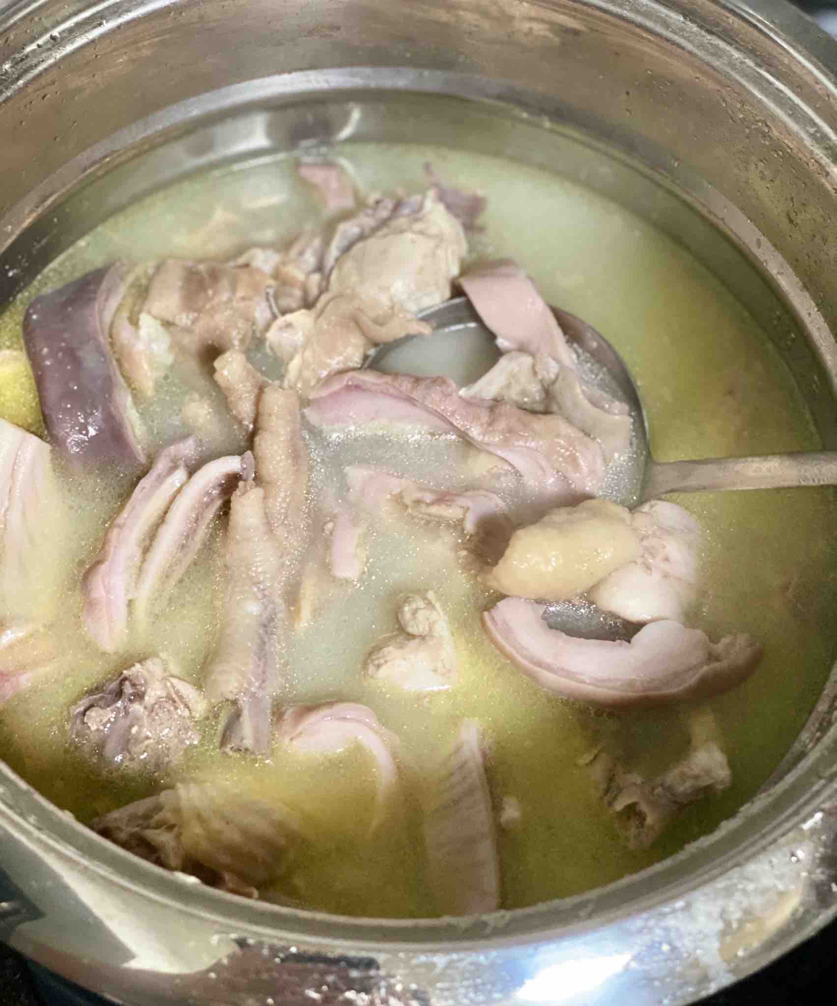 Pepper Pork Belly Chicken Soup recipe