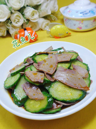 Pig Tongue Mixed with Cucumber recipe