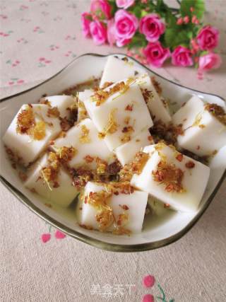 Osmanthus Almond Milk Tofu recipe