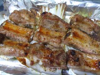 Grilled Pork Ribs with Black Pepper Garlic recipe