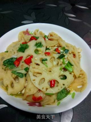 Hot and Sour Lotus Root Slices recipe