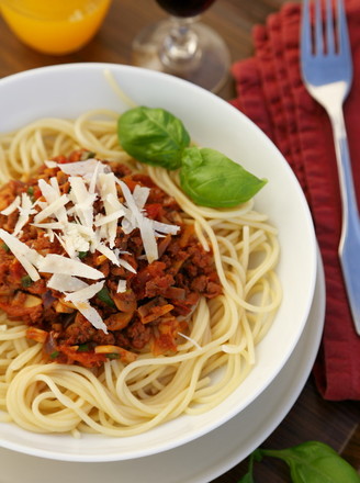 Spaghetti with Beef Tomato Sauce