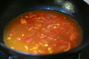 Tomato and Egg Pimple Soup recipe