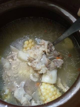 Yam Corn Tube Bone Soup recipe