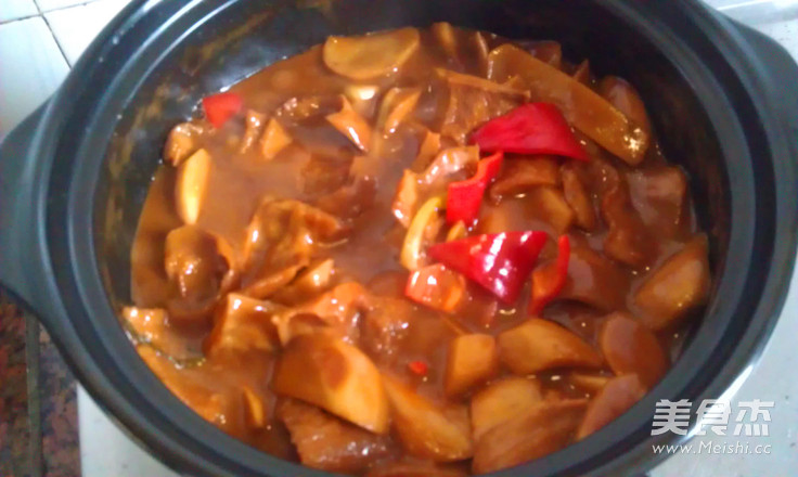 Braised Tripe with Pleurotus Eryngii recipe