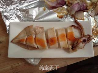 Grilled Squid with Onions recipe