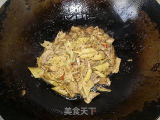 Fried Pork with Tea Bamboo Shoots recipe