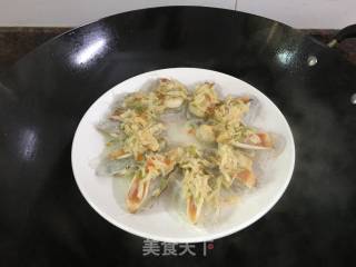 Steamed Baby Geoduck with Scallops recipe