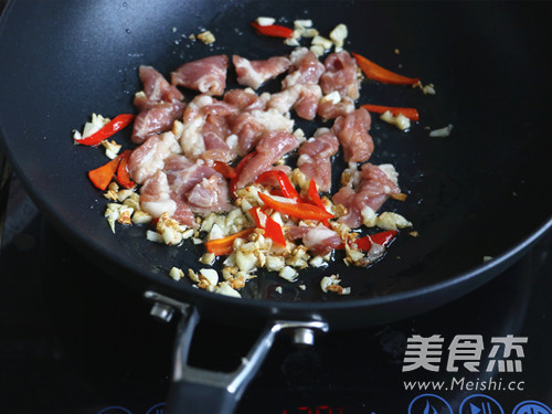 Stir-fried Pork with Salted Melon recipe