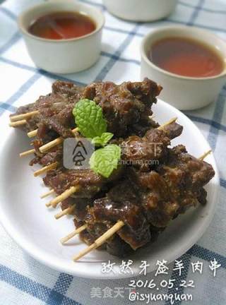 #aca烤明星大赛#cumin Toothpick Lamb Skewers recipe
